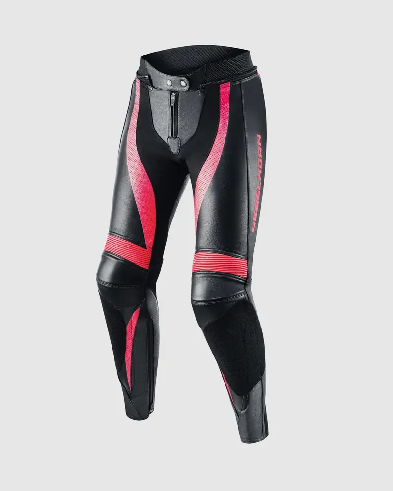 Rebel Femme Pantalon Moto Rose