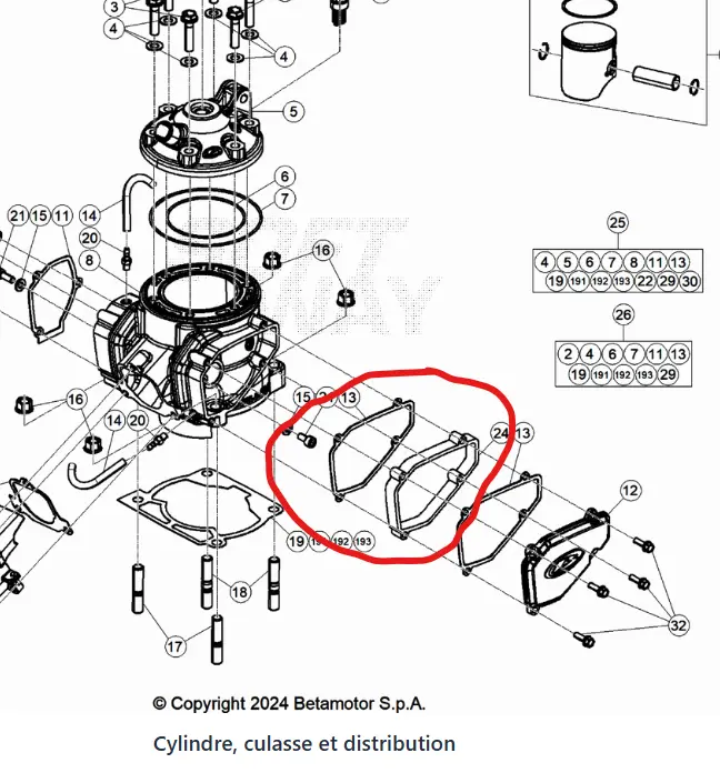 Rehausse de Valve Beta 2 Temps