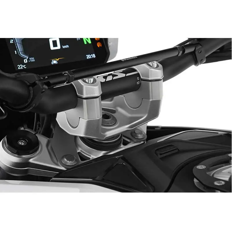 Rehausseur guidon ERGO argent 25mm - BMW R1300GS | Wunderlich