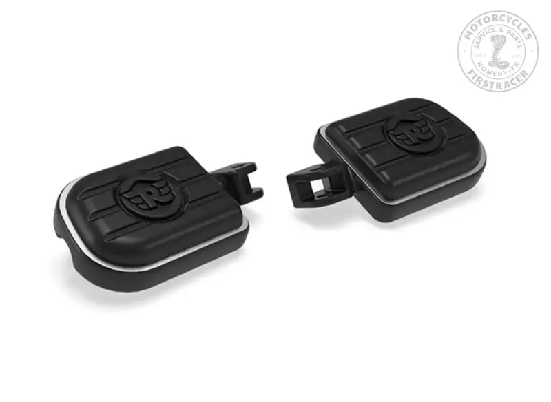 Repose-pieds Pilote Deluxe Noir pour Royal Enfield Super Meteor 650
