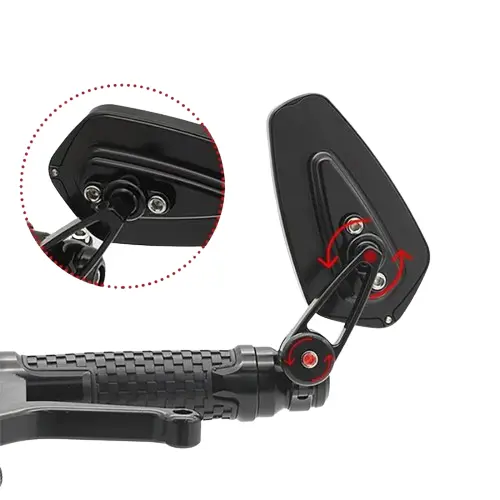 Rétroviseurs fixation embout de guidon