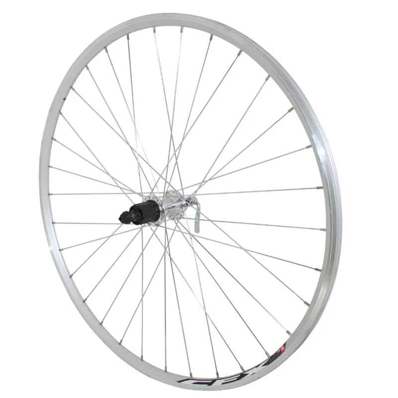 Roue Route Patin Blocage 700 Elan Cfx Argent Arrière Moyeu Alu Cassette Type Shimano 10-9-8V 32 Rayons Galva Jante 13C