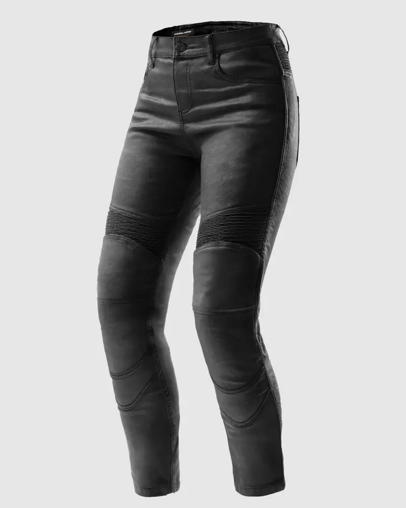 Roxy Jean Moto Femme Noir Ciré