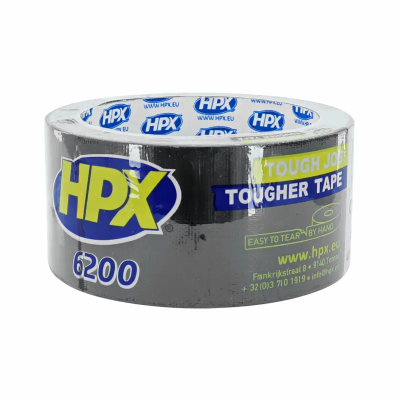 Ruban Adhesif Hpx Toile 6200 Noir 48 mm X 10M