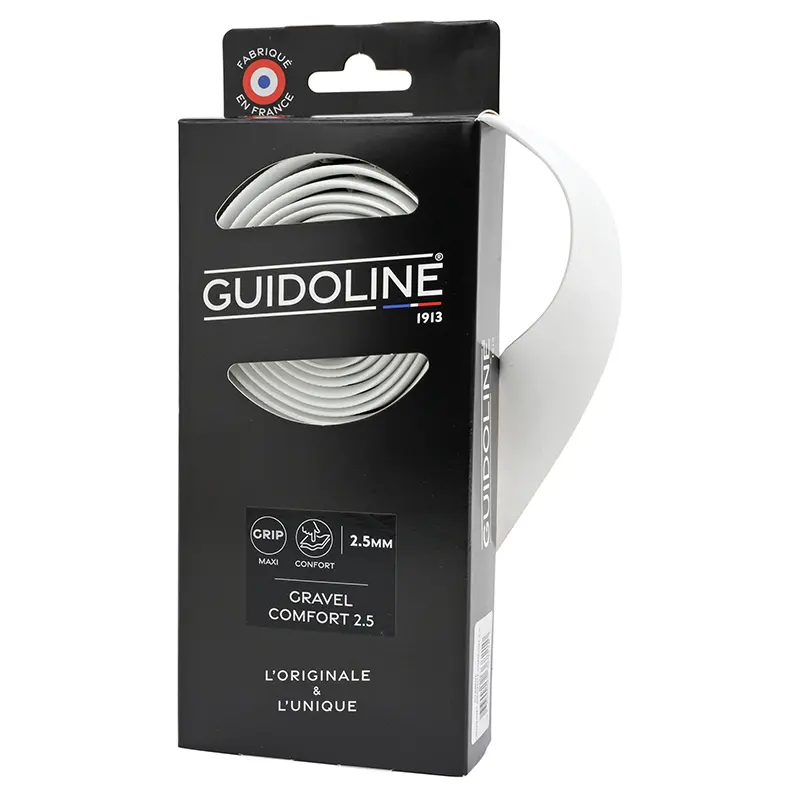 Ruban De Guidon - Cintre Velox Gravel Comfort 2,5 mm Blanc - Guidoline