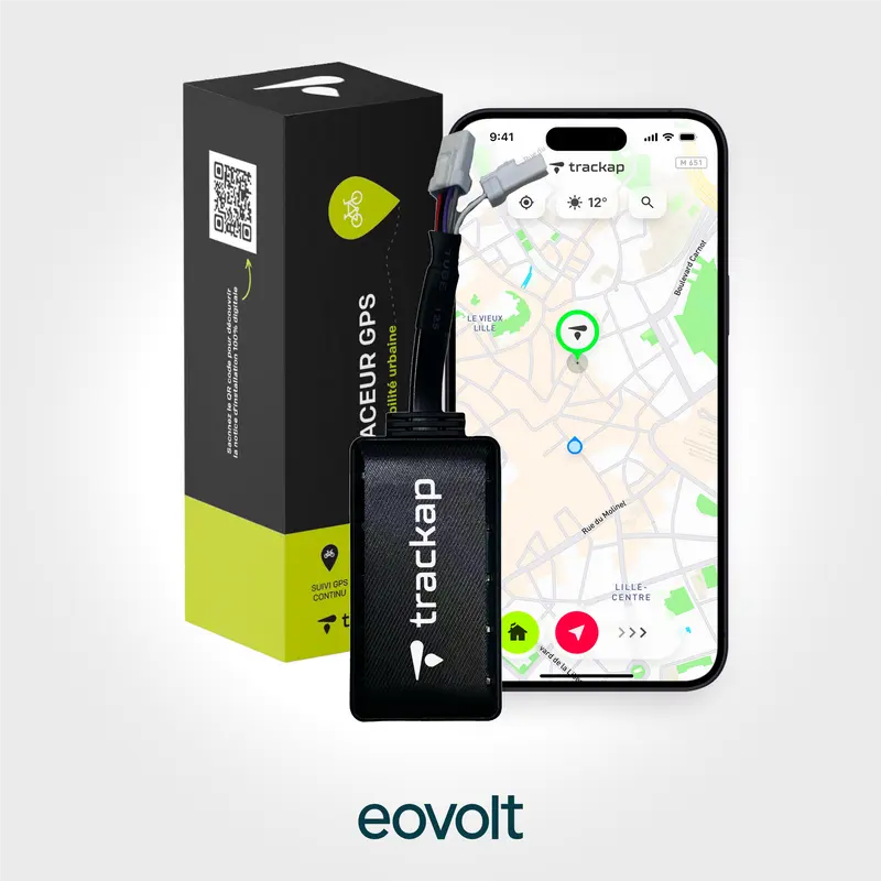 RUN.4, traceur gps 4G vélos électriques Eovolt
