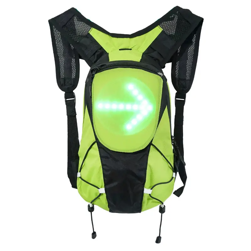 Sac A Dos Avec Signalisation Intégrée 48 Leds Avec Indicateur Direction Et Telecommande Cintre Sans Fil (H12Xl12 cm) - Capacite 5L - Rechargeable Usb