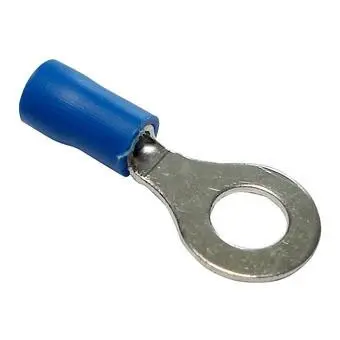 Sachet de 50 cosses électriques rondes brone 6 pre isolées section fil 0.5 à 2.5mm²
