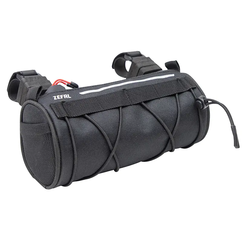 Sacoche De Cintre-Guidon Vélo Zefal Z Adventure F1 Noir Étanche Fixation Auto-Agrippantes - Clips (L 200 X L 90 X H 90 mm - 1.2Litres) Charge Maxi 2Kgs