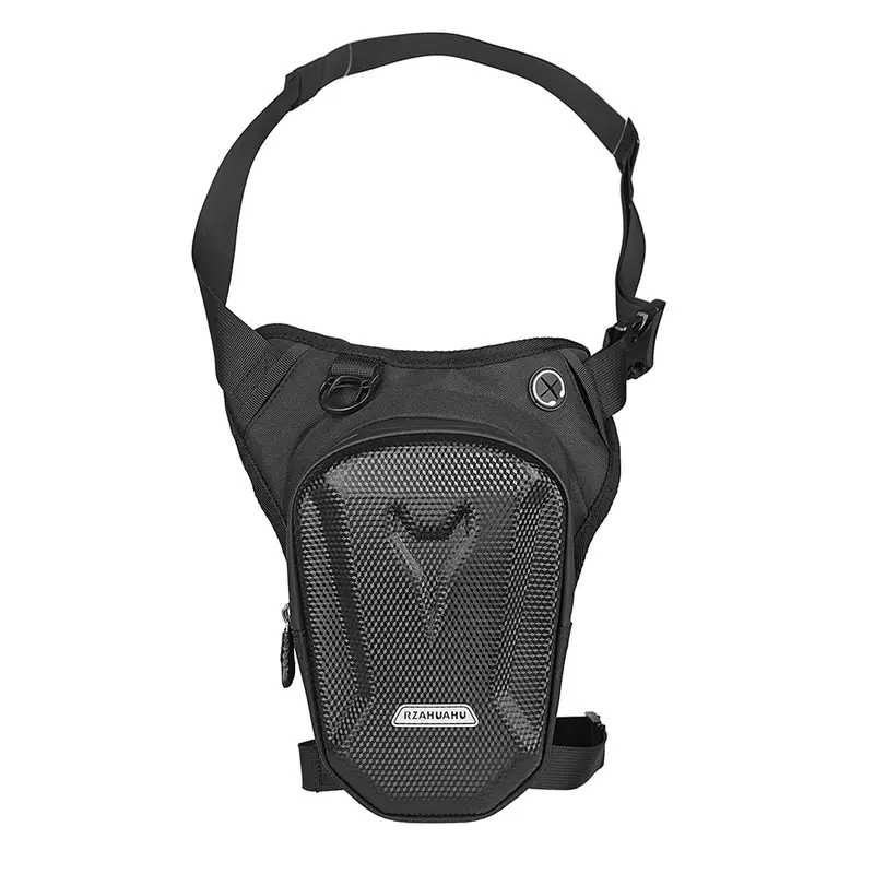 Sacoche de jambe moto - Carbone