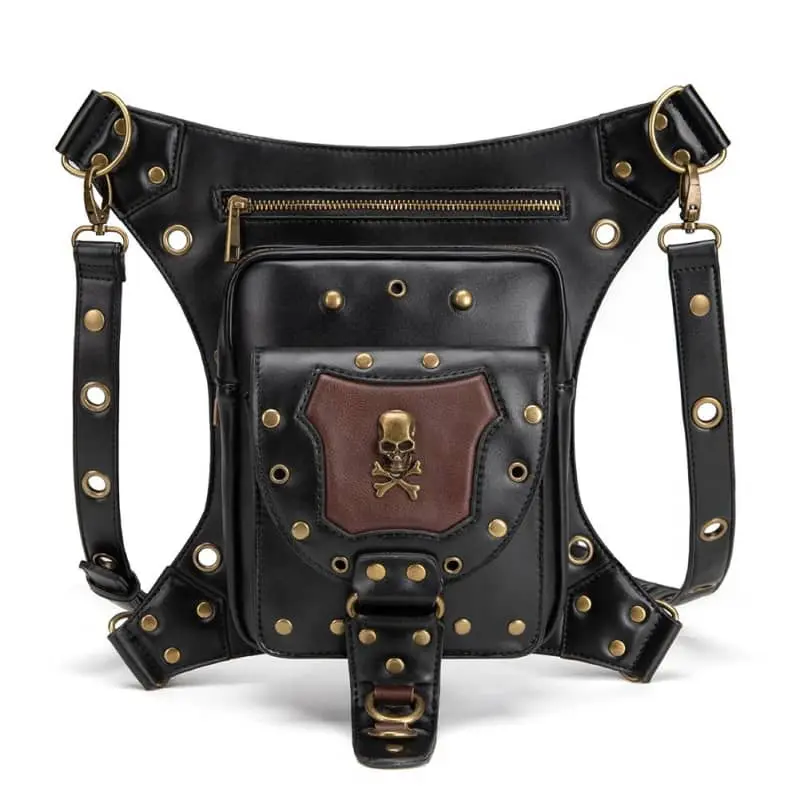 Sacoche de jambe moto - Skull