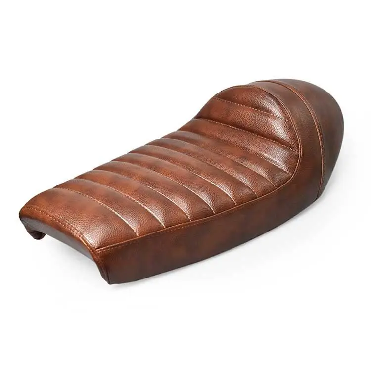 Selle Café Racer MARRON Vieilli Universelle