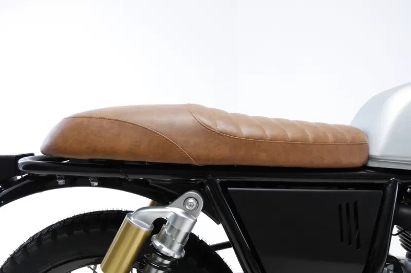 Selle cuir noir ou marron pour Royal Enfield 650 | Hedgehog Motorcycles