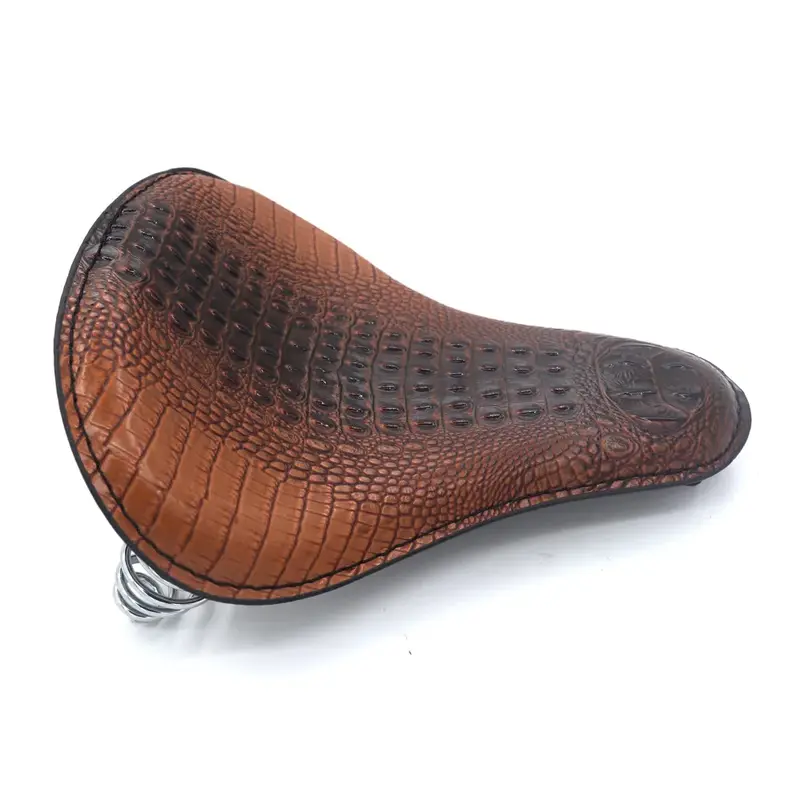 Selle de moto - vintage croco