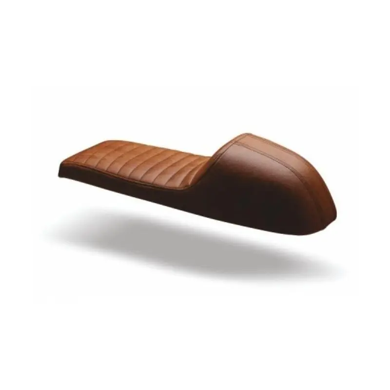 Selle moto Café Racer avec coque marron | C.Racer