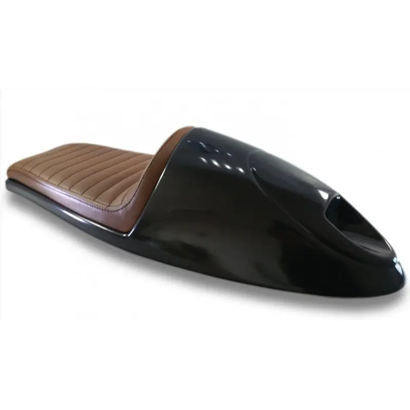 Selle moto coque Deluxe Noire ou Marron | C.Racer