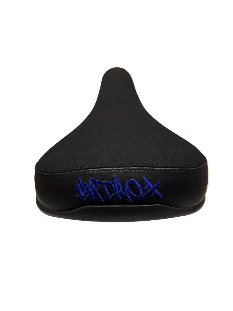 SELLE PATROX NOIRE ET BLEU FONCÉ EDITION BIKELIFE