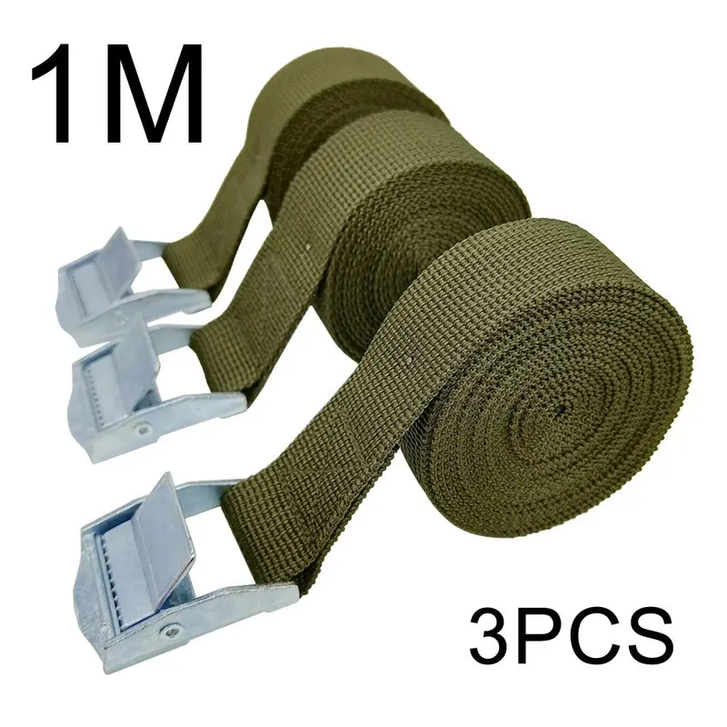 Set de 3 sangles de fixation 100cm - Vert armé