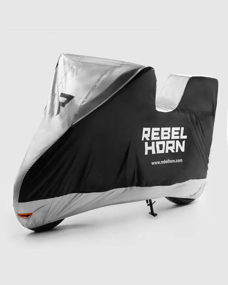 Shelter Housse Moto compatible avec Top Case Argent