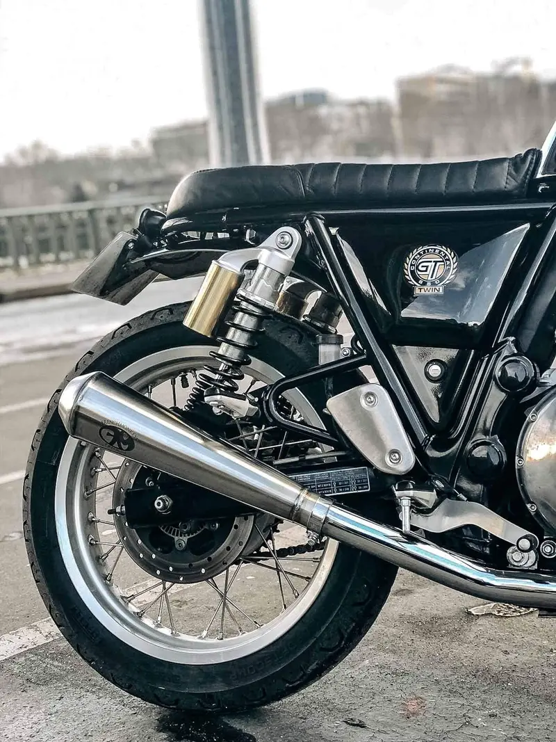 Silencieux FME mégaphone Inox Royal Enfield Interceptor / Continental