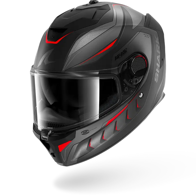 SPARTAN GT PRO CARBON MEKARIUM Mat Carbon Anthracite Red