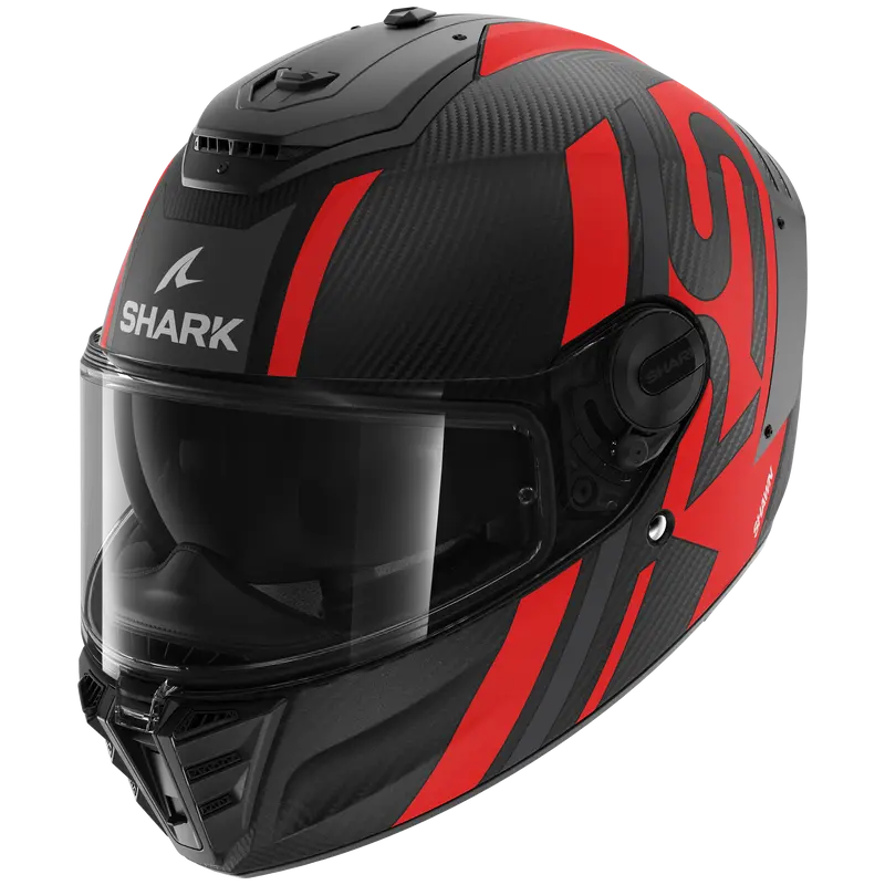 SPARTAN RS CARBON Shawn Matte Carbon Anthracite Red