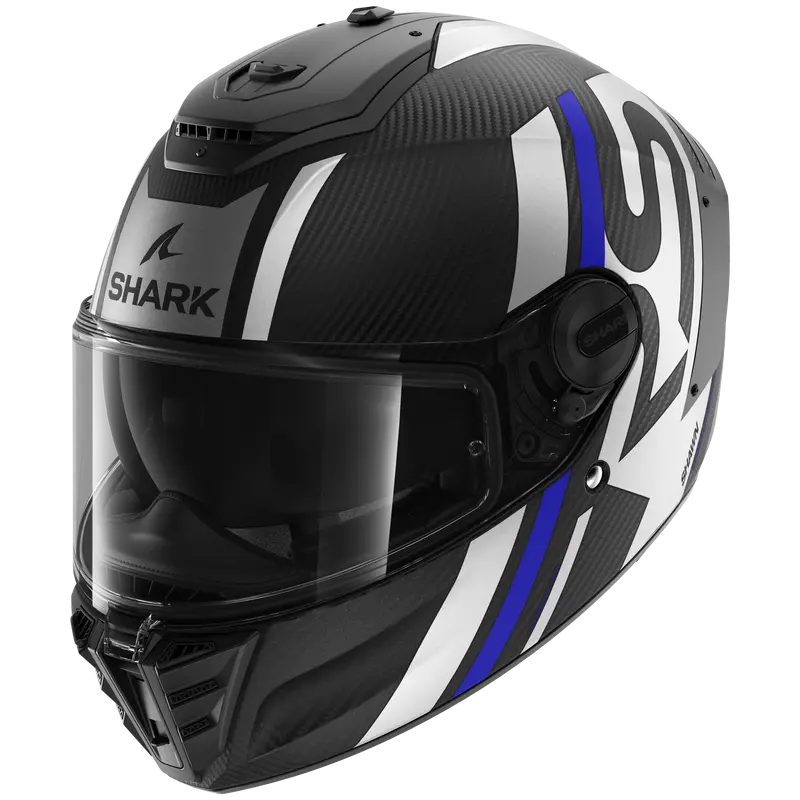 SPARTAN RS CARBON Shawn Matte Carbon Blue Silver