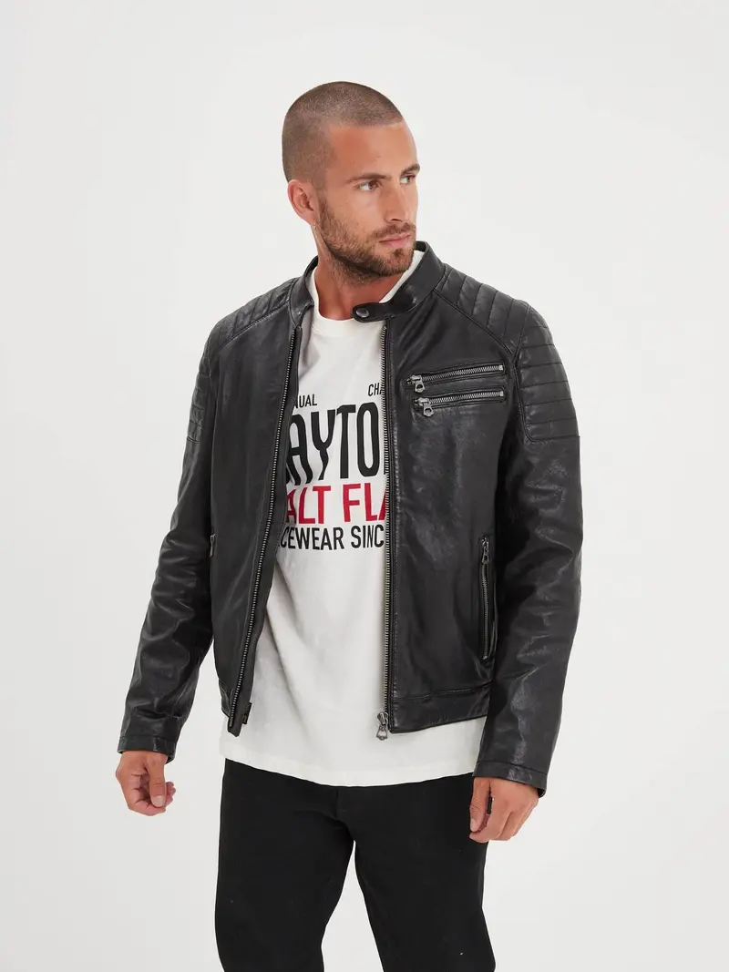Starget - Blouson vintage cuir homme