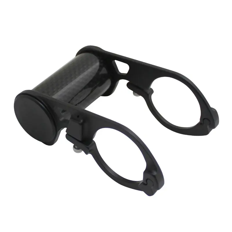 Support Compteur Carbone Pour Cintre 31,8 mm Noir 32G (Largeur 45 mm Et Diamètre 25 mm)