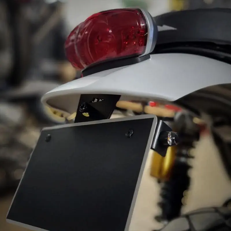 Support de plaque court pour Triumph Scrambler 1200 XE et XC | Blackpines