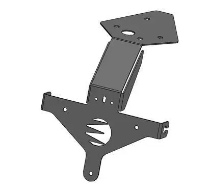 Support de plaque d'immatriculation TRIUMPH daytona 675 - street triple 675 13/15