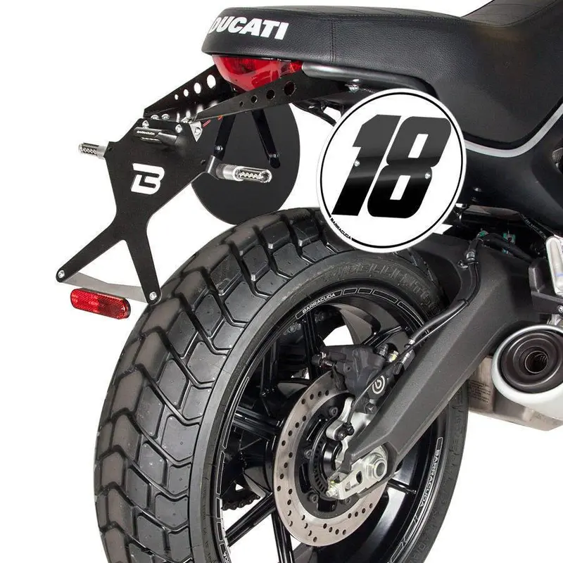 SUPPORT DE PLAQUE Ducati Scrambler