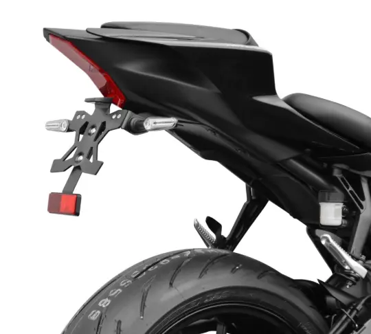 SUPPORT DE PLAQUE YAMAHA R7 2022 À 2024 ET MT07 2014 À 2024 TOP BLOCK / RTSPEY31