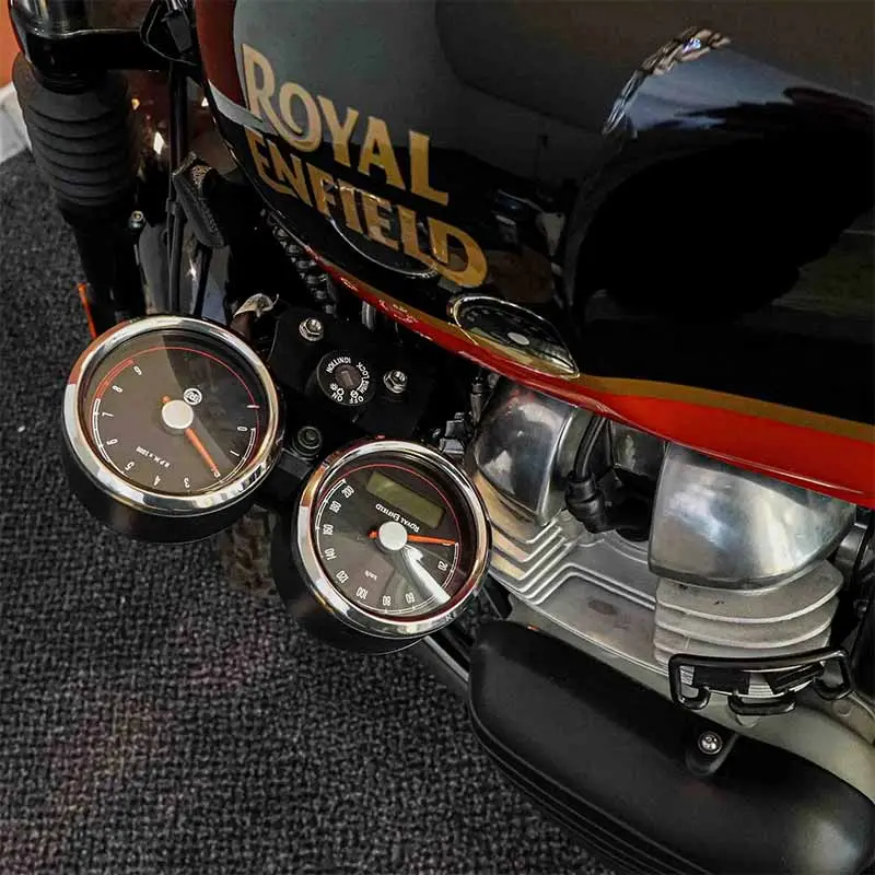 Support de relocalisation de compteurs pour Interceptor et Continental GT | Bonvent Motorbikes
