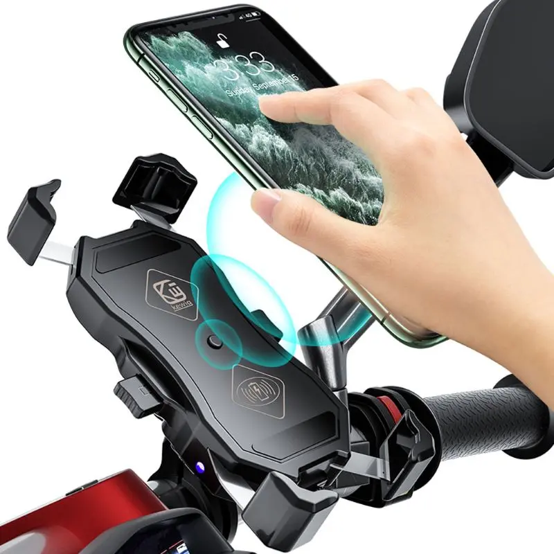 Support de téléphone Moto - Chargeur induction