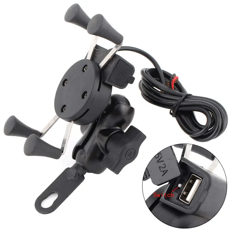 Support de Téléphone Rétroviseur Moto - MirrorTech