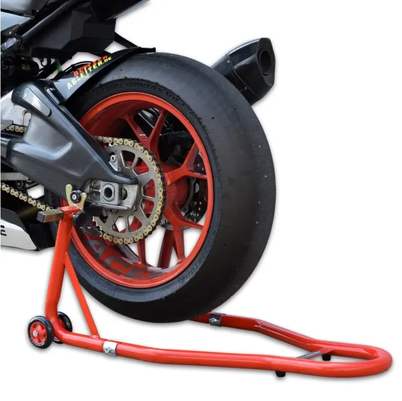 Support moto arrière, rouge