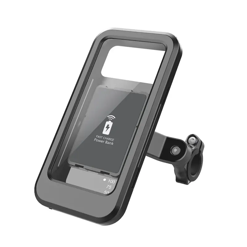 Support téléphone moto coque étanche et charge rapide