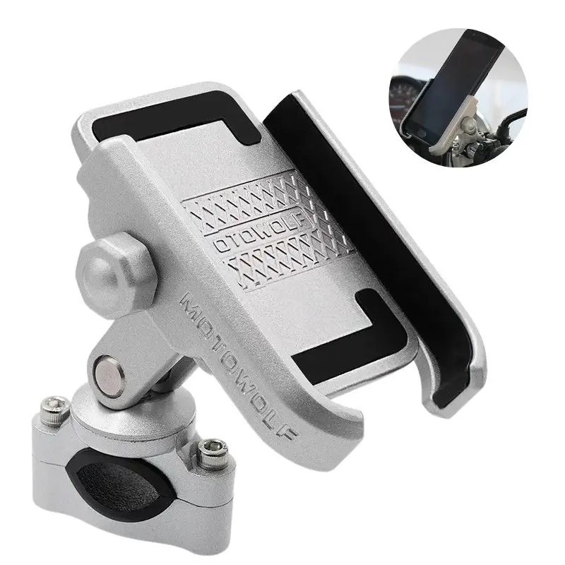 Support téléphone moto Universel finition métal