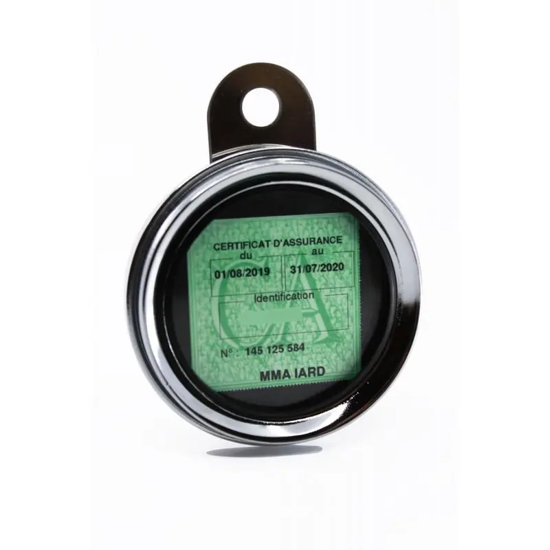 Support vignette assurance inox vintage