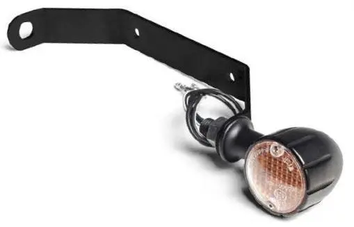 Supports clignotants sur Te de fourche noir Triumph