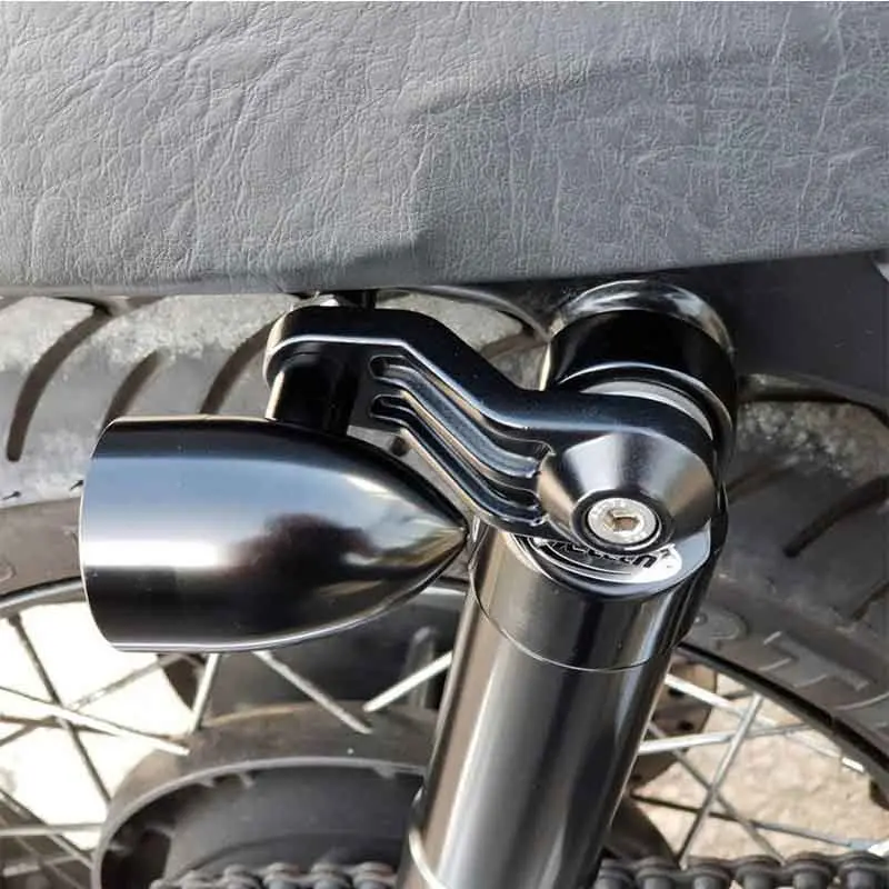 Supports clignotants TRILINE fixation sur amortisseurs arrière | Motone Customs