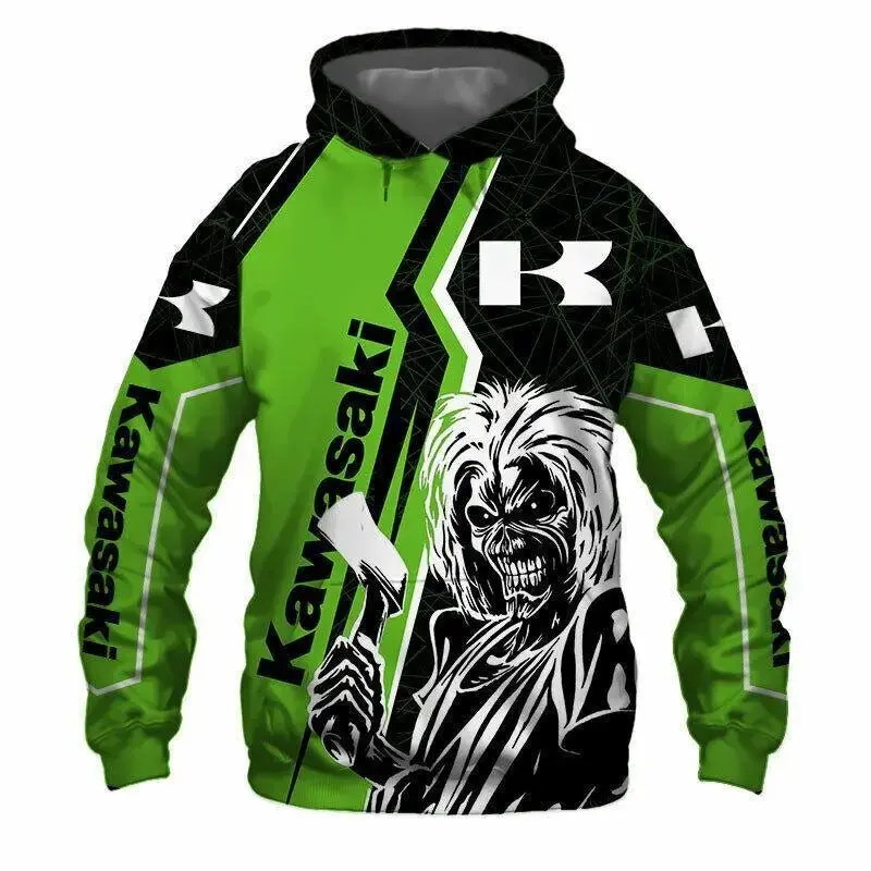 Sweat a capuche IRON KAWASAKI
