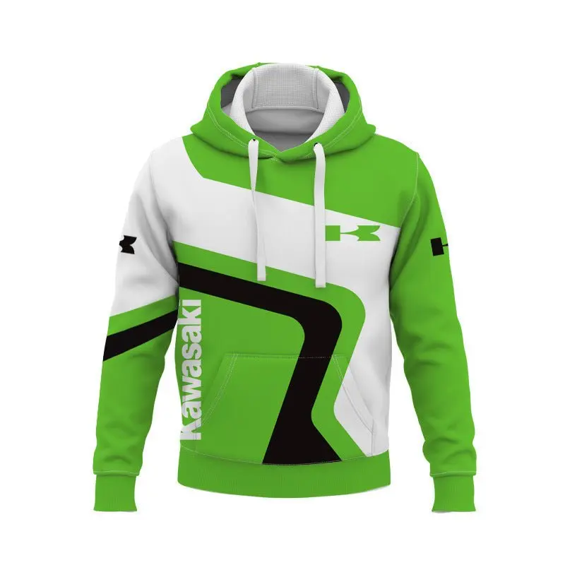 Sweat à Capuche Kawasaki Racer  | DESTOCKAGE