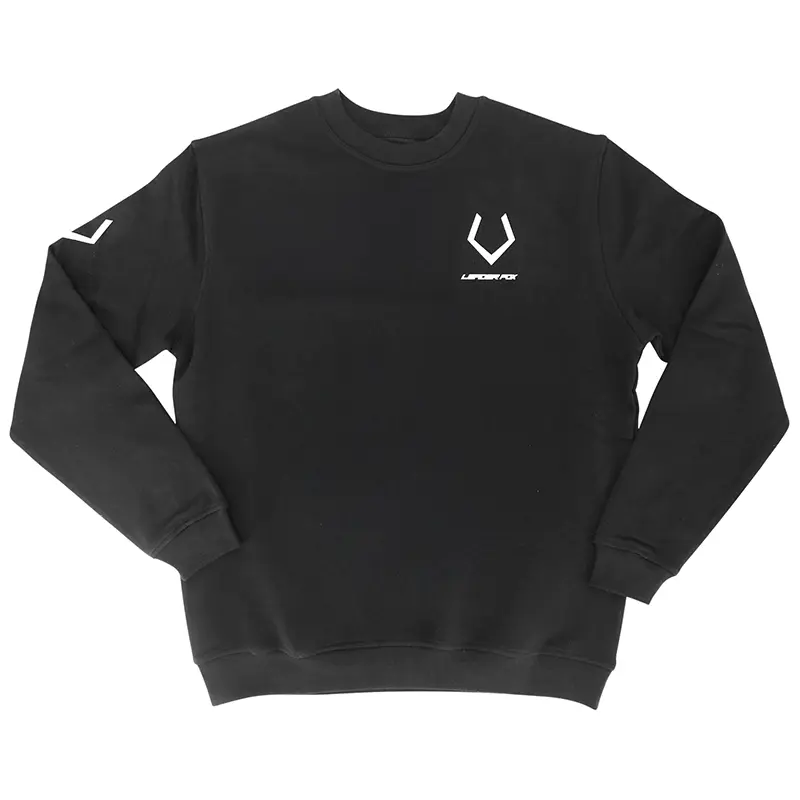 Sweat-Shirt Leader Fox Taille XL Noir (Logo Blanc) -Acs-
