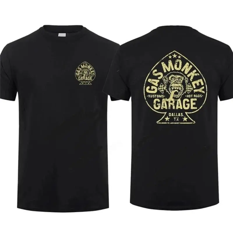 T-shirt Bikers - Gas Monkey As de Pique