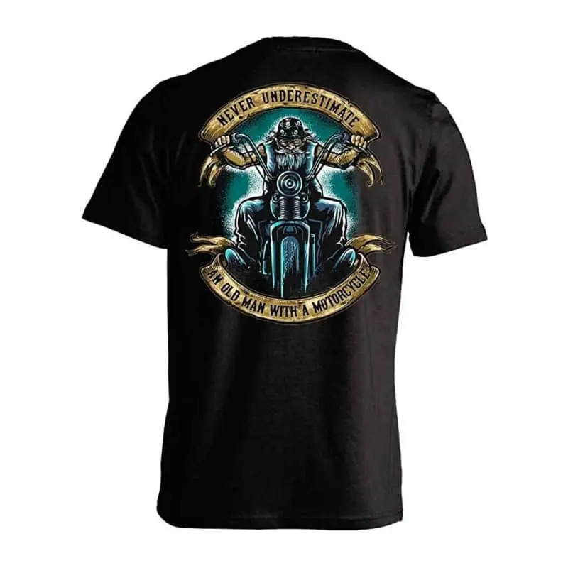 T-shirt homme motard - Never underestimate