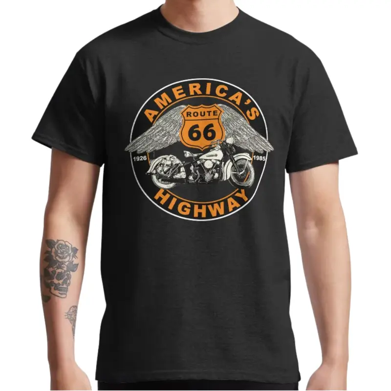 T-shirt moto - America Highway
