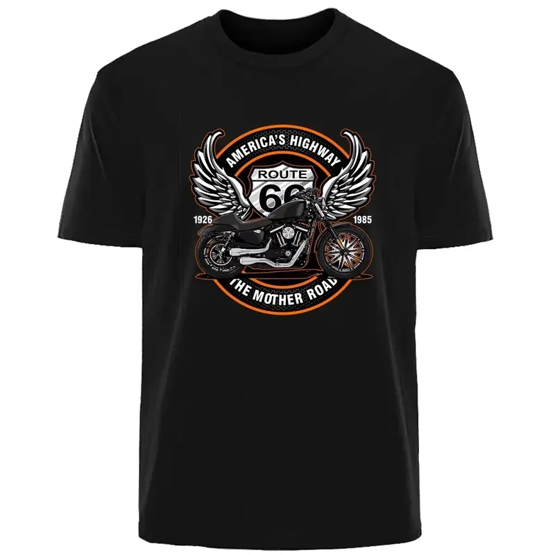 T-shirt moto - America's route 66