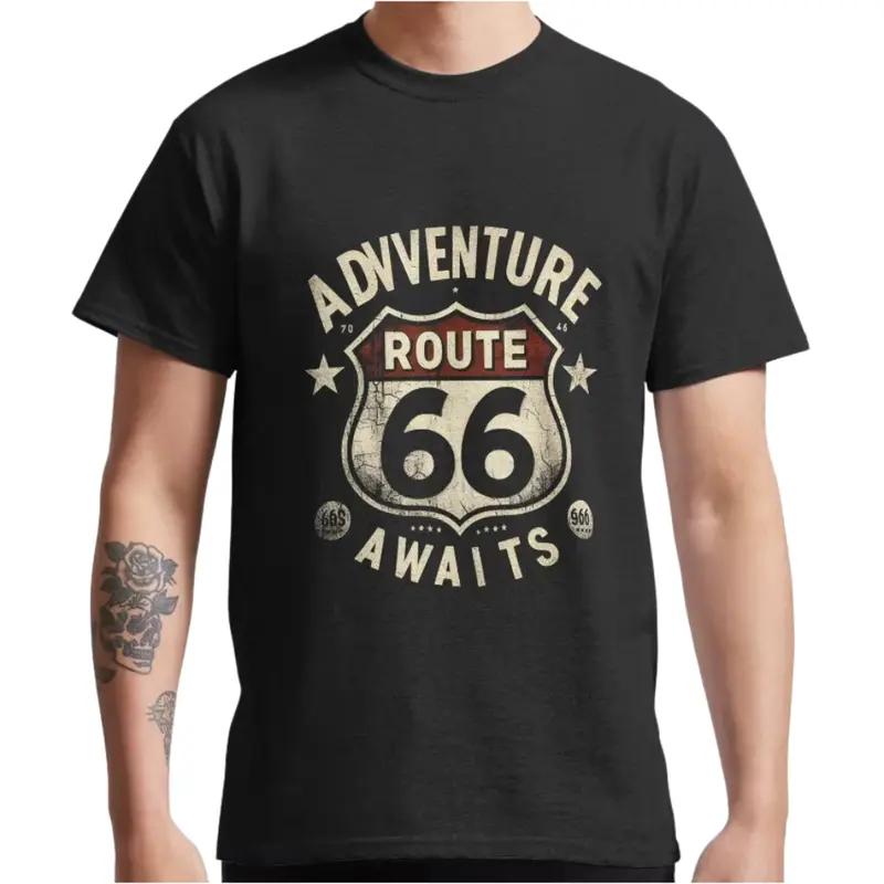 T-shirt moto - Route 66 Adventure